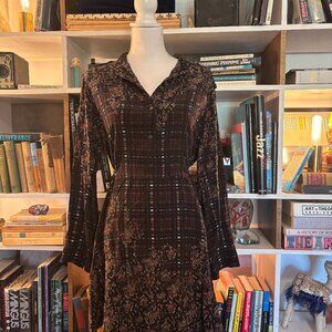 all saints silk sanko cade dress